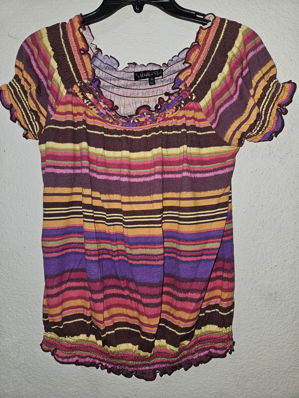Ruffled Short Sleeve Top